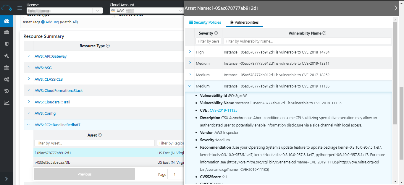 AWS Inspector - AWS Console