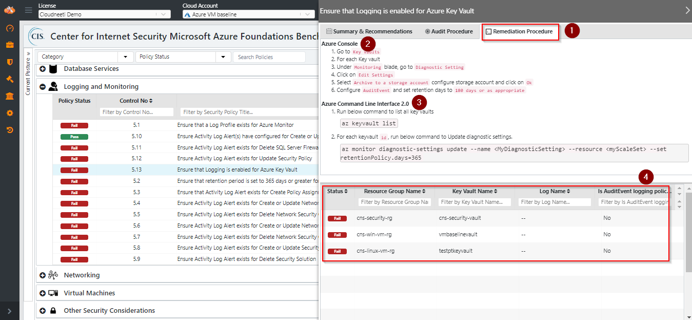 Remediation of Azure Resources