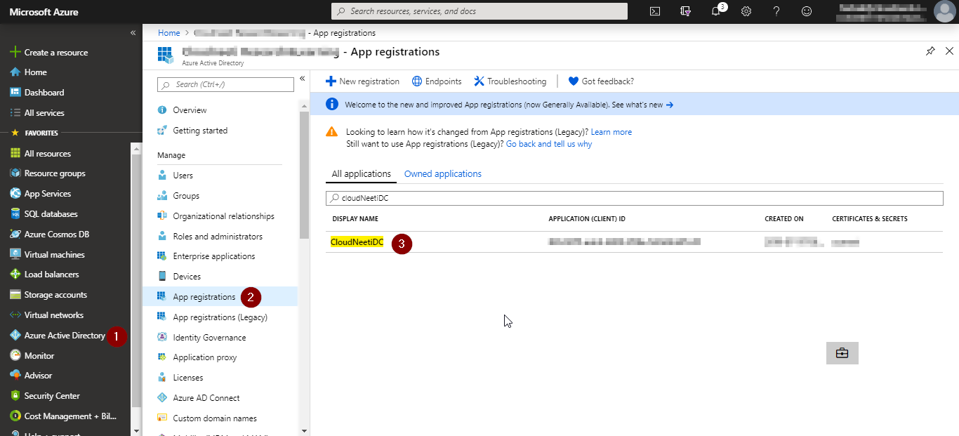 Registered Cloudneeti Application ID