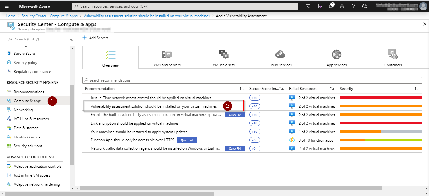 Azure vulnerability